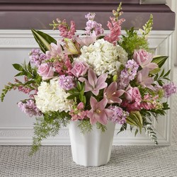 The FTD Simply Serene Floor Basket from Pennycrest Floral in Archbold, OH
